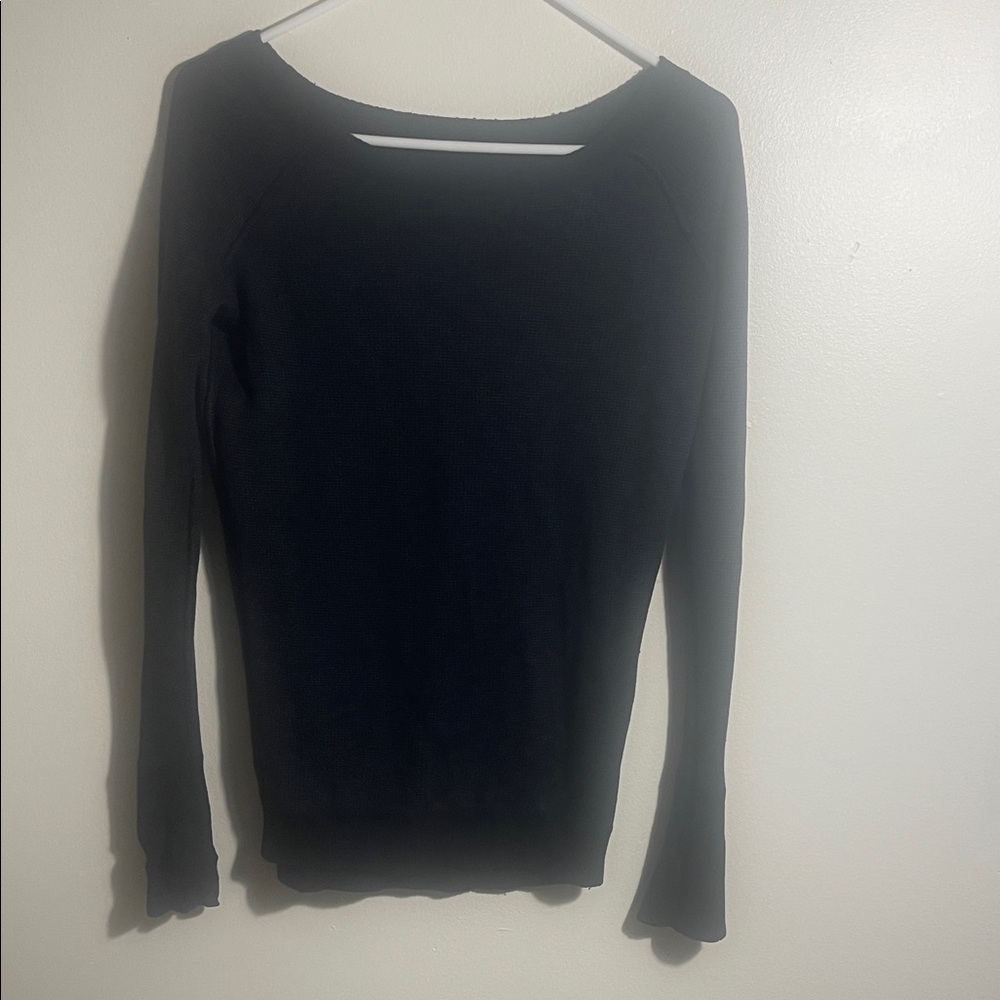 Sweater with thumb holes